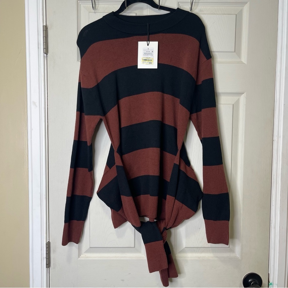 KBB by KAHLANA Women's 'The Wrap Sweater'- Burgund Burgundy/Black